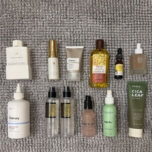 Lot of 12 beauty/skincare products Tacha, Ordinary, Cosrx, Costa Brazil + more